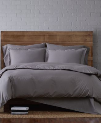Brooklyn Loom - Solid Cotton Percale King Duvet Set