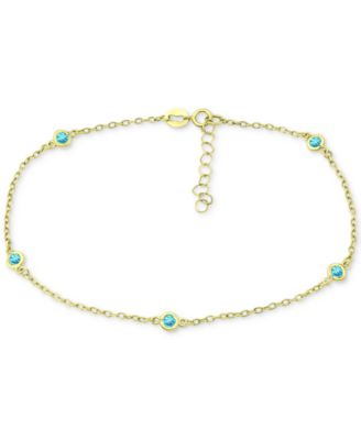 Giani Bernini - Multi-Stone Ankle Bracelet (Also in Cubic Zirconia)