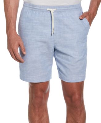 Cubavera - Men's Cross-Dyed Slub Drawstring 8" Shorts