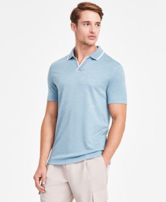 Alfani - Men's Johnny Collar Polo