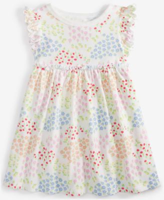 First Impressions - Baby Girls Flower Garden Printed Dress
