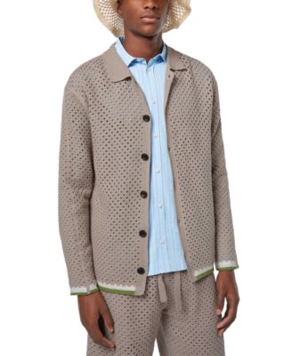 SCOTCH & SODA - Men's Relaxed-Fit Crocheted Shirt