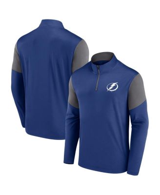 Fanatics - Men's  Blue Tampa Bay Lightning Logo Quarter-Zip Top