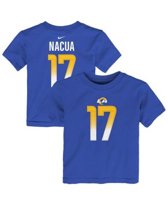 Nike - Toddler Puka Nacua Royal Los Angeles Rams Player Name Number T-Shirt
