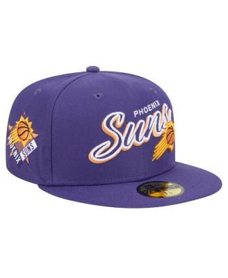 New Era - Men's Purple Phoenix Suns Sport Night Script Sided 59FIFTY Fitted Hat