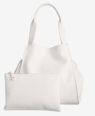 On 34th - Jyyll Large Solid Tote with Removable Pouch