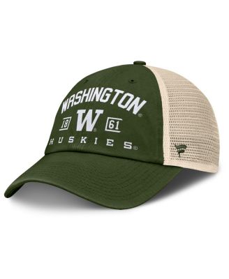 Fanatics - Men's Olive Washington Huskies OHT Military Appreciation Frontier Trucker Adjustable Hat