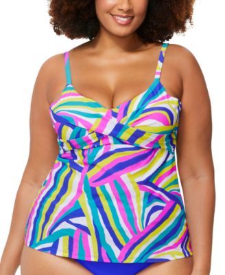 Raisins Curve - Trendy Plus Size Aries Underwire Tankini Top