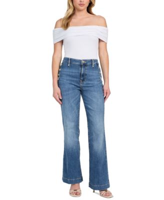 GUESS - Women's Faye High Rise Flare Jeans