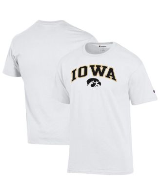 Champion - Men's White Iowa Hawkeyes Arched Logo T-Shirt