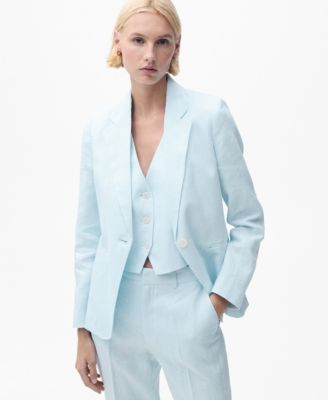 MANGO - Women's Linen Suit Jacket