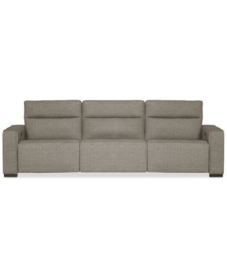 Furniture - Miren 3-Pc. Fabric Sectional with 2 Power Headrest Recliners