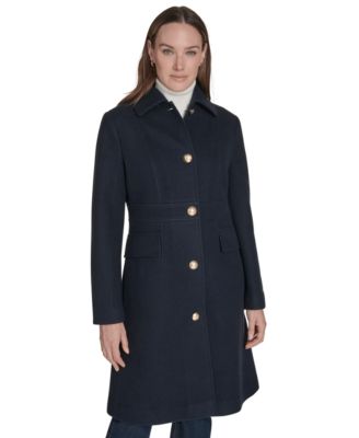 Tommy Hilfiger - Women's Hooded Single-Breasted Coat