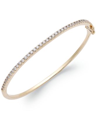 Arabella - Sterling Silver Cubic Zirconia Bangle Bracelet (1-3/4 ct. t.w.) (Also available in 14k Gold over Sterling Silver)