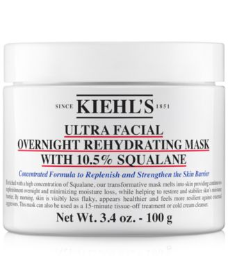 Kiehl's Since 1851 - Ultra Facial Overnight Hydrating Mask With 10.5% Squalane, 3.4 oz.