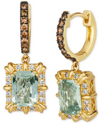 Le Vian - Mint Julep Quartz (2-3/8 ct. t.w.) & Diamond (1/2 ct. t.w.) Drop Earrings in 14k Gold