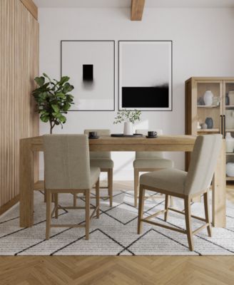 Furniture - Davie Dining 5pc Set (Counter Height Rectangular Table + 4 Counter Height Chair)