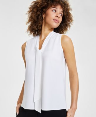 Kasper - Tie-Neck Top