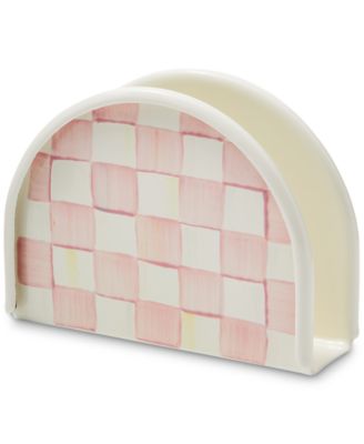 MacKenzie-Childs - Rosy Check Napkin Holder