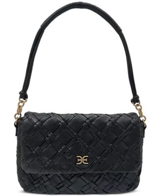 Sam Edelman - Evelyn Woven Leather Small Flap Shoulder Bag