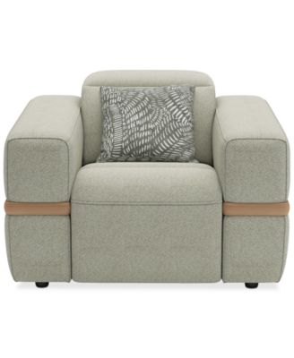 Furniture - Nierling Fabric Power Motion Recliner with Power Headrest