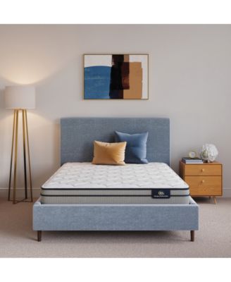 Serta - Flowering Cherry 9.5" Medium Euro-Top Mattress - Full