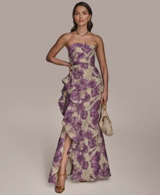 Donna Karan New York - Women's Printed Strapless Gown