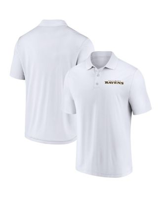 Fanatics - Men's White Baltimore Ravens Lockup Polo Shirt