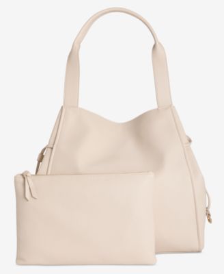 On 34th - Jyyll Large Solid Tote with Removable Pouch