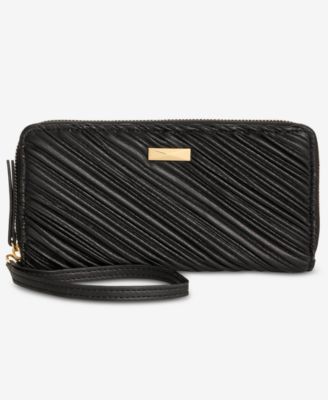 I.N.C. International Concepts - Hazel Ruched Zip-Around Wallet