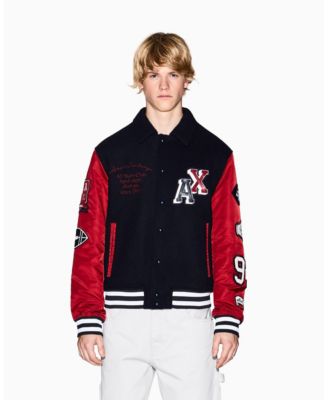 A|X Armani Exchange - Men's Color Block Multi Badge Bomber Jacket