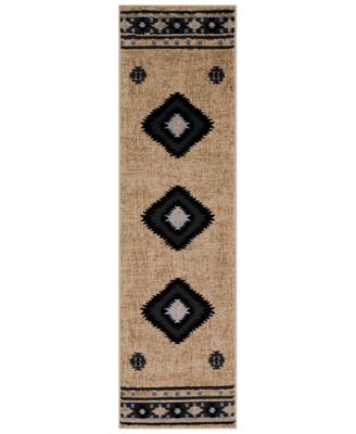 Livabliss - Paramount PAR-1096 Black 2'2" x 7'6" Runner Area Rug