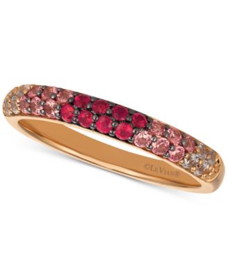 Le Vian - Strawberry Layer Cake Multi-Gemstone (1/2 ct. t.w.) Ring in 14k Rose Gold