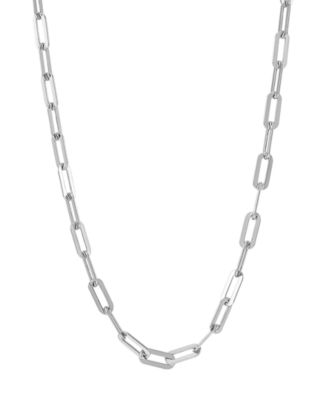 Macy's - Paperclip Link 18" Chain Necklace in 18k Gold-Plated Sterling Silver or Sterling Silver