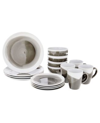 American Atelier - Oasis Charcoal 16 PC Dinnerware Set