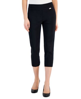 I.N.C. International Concepts - Women's Tummy-Control Pull-On Capri Pants, Regular & Petite, Created for Macy's