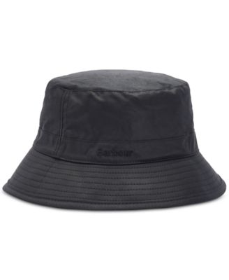Barbour - Men's Logo Embroidered Waxed Bucket Hat