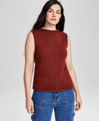 And Now This - Women's Sleeveless Mock Neck Top