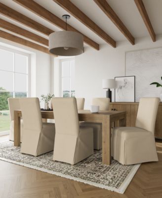 Furniture - 7pc Dining Set (Davie Rectangular Table & 6 Estby Chairs)