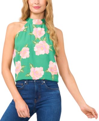 CeCe - Women's Floral Print Halter Top