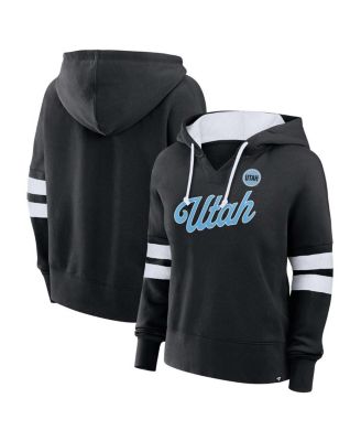 Fanatics - Women's Black Utah Hockey Club Oversized Seize V-Neck Pullover Hoodie