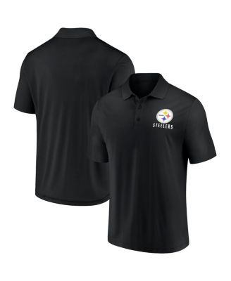 Fanatics - Men's Black Pittsburgh Steelers Lockup Polo Shirt