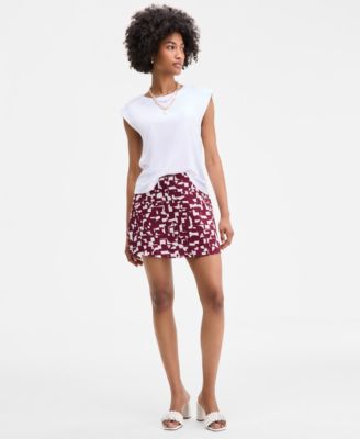 On 34th - Women's Geo Puzzle A-Line Mini Skirt