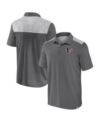 Fanatics - Men's Gray Houston Texans Long Shot Polo Shirt