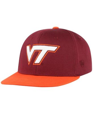 Top of the World - Big Boys and Girls Maroon Virginia Tech Hokies Victory Maverick Snapback Hat