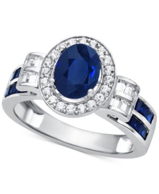 Macy's - Gemstone & Diamond (3/8 ct. t.w.) Ring in 14k Gold