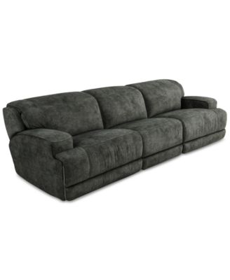 Furniture - Sebaston 3-Pc. Fabric Sofa with 2 Power Motion Recliners