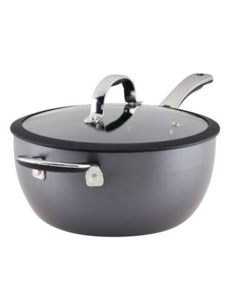 Rachael Ray - Cook + Create Hard-Anodized Nonstick 2-Pc. Saucier & Lid