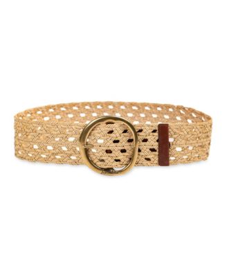 Sam Edelman - Women's Wide Woven Leather Belt