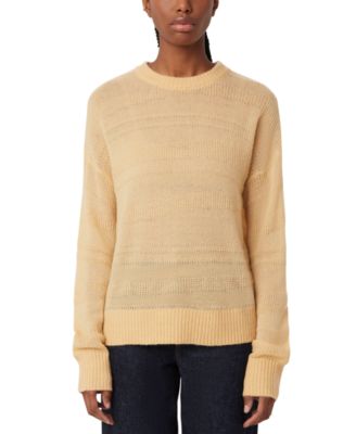 Frank And Oak - Women's Openknit Stripe Crewneck Long-Sleeve Sweater